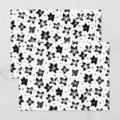 Rekonstruiertes Blumenmuster - Achromatische Goth Postkarte (Vorne/Hinten)