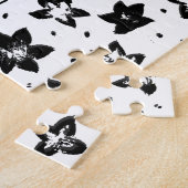 Rekonstruiertes Blumenmuster - Achromatische Goth Puzzle (Seite)