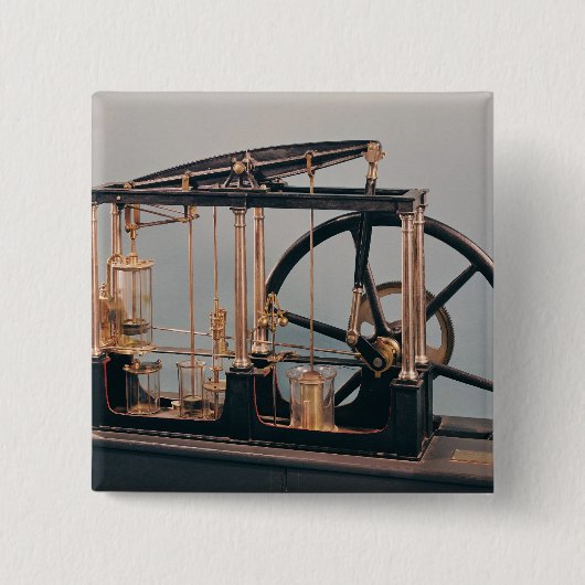 Rekonstruktion des Dampf-Motors James-Watts Button (Vorderseite)