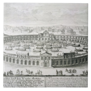 Rekonstruktion einer römischen Seeschlacht, von Fliese