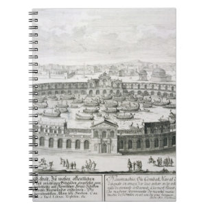 Rekonstruktion einer römischen Seeschlacht, von Notizblock