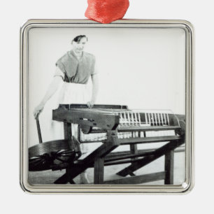 Rekonstruktion von Hargreavess 'spinnendem Jenny Ornament Aus Metall