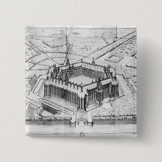 Rekonstruktion von Theleme Abtei Button (Vorderseite)