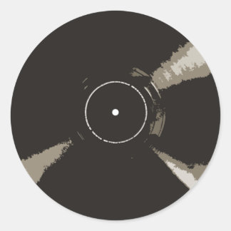 Rekordaufkleber Runder Aufkleber