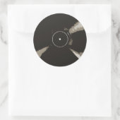 Rekordaufkleber Runder Aufkleber (Tasche)