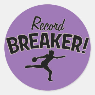 Rekordbrecher! Discus Throw Stickers