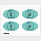 Rekorder - World Revolves rund um Oval Sticker (Blatt)