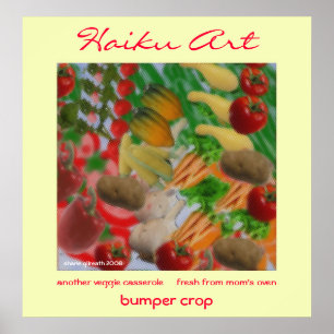 Rekorderntehaiku-Kunst-Druck Poster