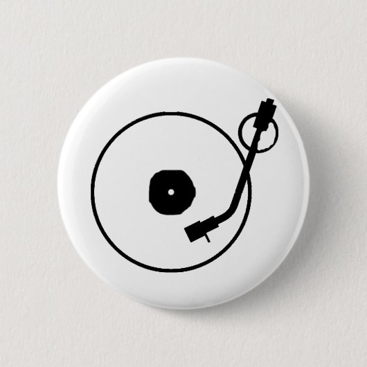 Rekordspieler-Knopf Button (Vorderseite)