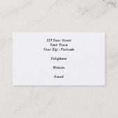 Rekordspieler Visitenkarte (Rückseite)