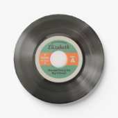 Rekordstil der 50er Jahre Pappteller (Vorderseite)