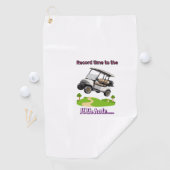 Rekordzeit bis zum 19. Loch Golfhandtuch (Insitu)