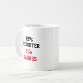 Rekruiter Badass Kaffeetasse (Vorderseite Links)