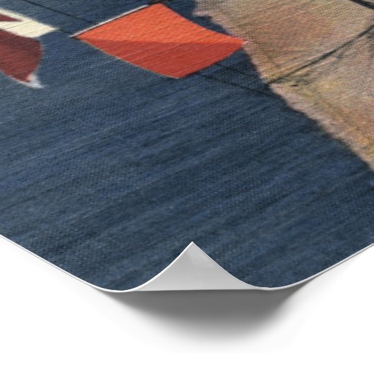 Rekruten lernen Semaphore Signaling - US-Marine Poster (Ecke)