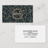 Rekrutierer der militärischen Streitkräfte Camoufl Visitenkarte (Vorne/Hinten)