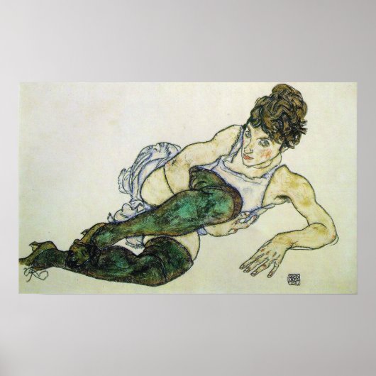 Rekrutiererin, Egon Schiele 24W x 15H Poster (Vorne)