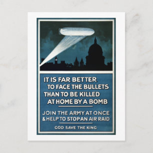 Rekrutierung der Armee im Vintagen Zweiten Weltkri Postkarte