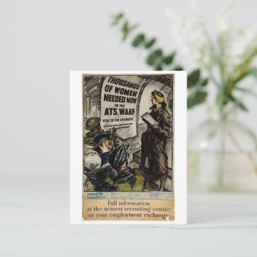 Rekrutierung von Luftstreitkräften ATS_Propaganda Postkarte (Stehend Vorderseite)