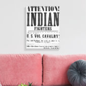 Rekrutierungspposter für die US-Volunteer Kavaller Leinwanddruck (Insitu (Wohnzimmer))