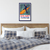 Rekrutierungspposter Sailor auf Torpedo Leinwanddruck (Insitu (Schlafzimmer))