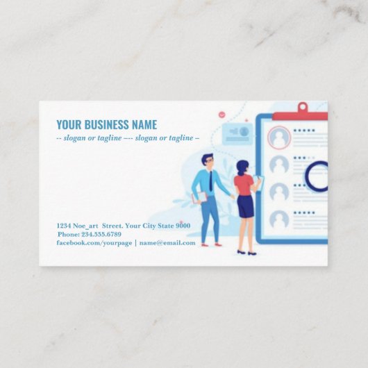 Rekrutierungsstrategie Visitenkarte (Rückseite)