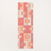 Rektangel Peach Pink Retro Zeitgenössische Geometr Yogamatte (Rückseite)