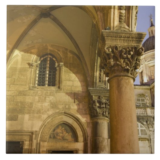 Rektor's Palace Arches mit Dubrovnik Kathedrale Fliese (Vorderseite)