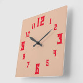 RELAB QUADRATISCHE WANDUHR (Winkel)