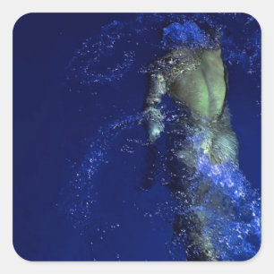 Relais-Solo Quadratischer Aufkleber