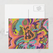 "Relase" Abstrakt Postkarte (Vorne/Hinten)