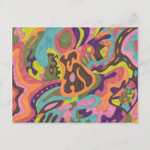 "Relase" Abstrakt Postkarte