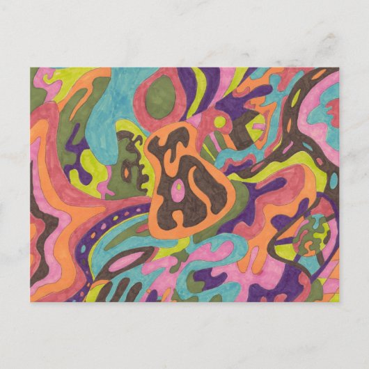 "Relase" Abstrakt Postkarte (Vorderseite)
