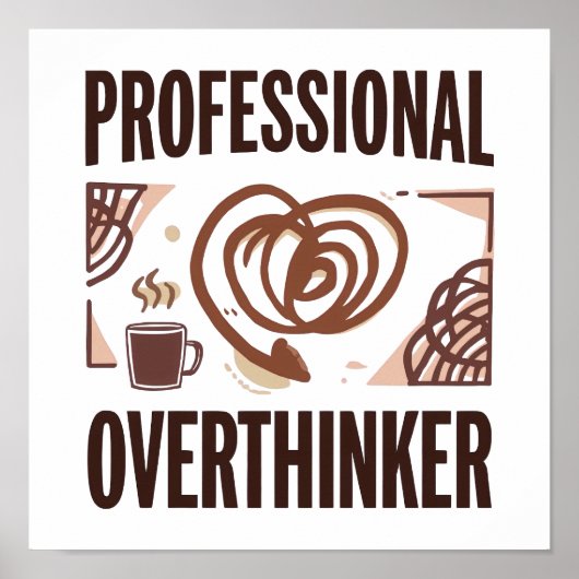 Relatable Anxiety and Chaos Humor Poster (Vorne)