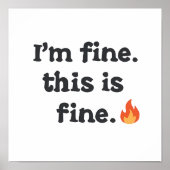 Relatable Chaos and Anxiety Humor Poster (Vorne)