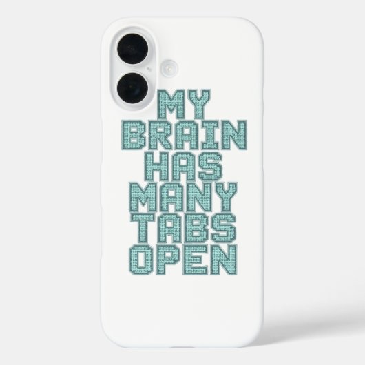 Relatable Overwhelmed and Busy Mind Case-Mate iPhone Hülle (Rückseite)