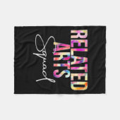 Related Arts Squad Tie Dye Back To School Apprecia Fleecedecke (Vorderseite (Horizontal))