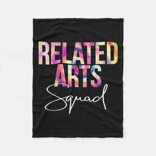 Related Arts Squad Tie Dye Back To School Apprecia Fleecedecke (Vorderseite)