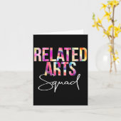 Related Arts Squad Tie Dye Back To School Apprecia Karte (Gelbe Blume)