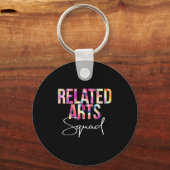 Related Arts Squad Tie Dye Back To School Apprecia Schlüsselanhänger (Vorderseite)