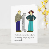 Relationship Feedback Cartoon Spaß Karte (Gelbe Blume)