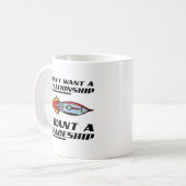 Relationship Spaceship Funny Mug Kaffeetasse (Vorderseite Links)