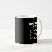 Relationship Status Single Taken Gamer Kaffeetasse (VorderseiteRechts)