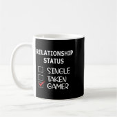 Relationship Status Single Taken Gamer Kaffeetasse (Links)