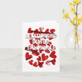 Relationship Still Single Valentines Day Humor 1  Karte (Gelbe Blume)