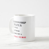 Relationsstatus Herzkrankenkrankheit Kaffeetasse (Vorderseite Links)