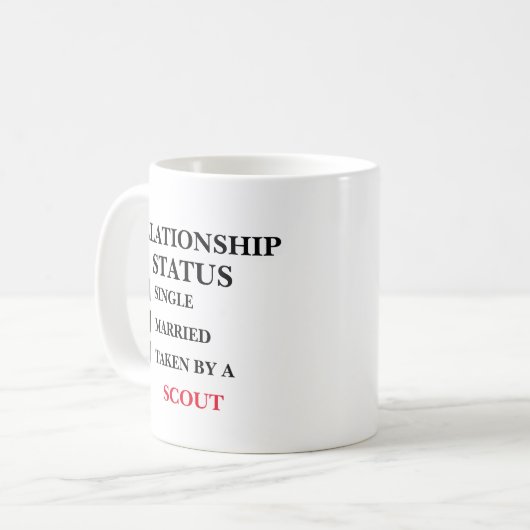 Relationstatus-Scout Kaffeetasse (Vorderseite Links)