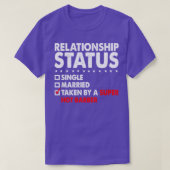 Relationstatus Taken Super Hot Barber Funny V T-Shirt (Design vorne)