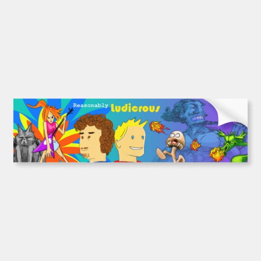 Relativ alberner Autoaufkleber (Vorne)