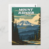 Relativ zur Darstellung des Nationalparks Mount Ra Postkarte (Vorne/Hinten)