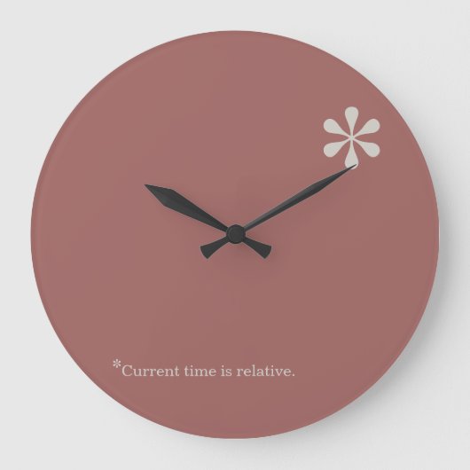 Relative Zeit-Sternchenuhrschablone Große Wanduhr (Vorderseite)